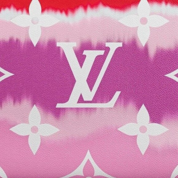 Auc Louis Vuitton Monogram Giant Escale OnTheGo GM 2WAY Bag Rouge SD0290 - Picture 14 of 15